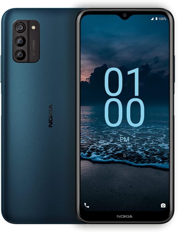 Nokia G100 | Verizon, T-Mobile, AT&T | Android 12 | Unlocked Smartphone | 3-Day Battery | US Version | 4/128GB | 6.52-Inch Screen | 13MP Triple Camera | Polar Night