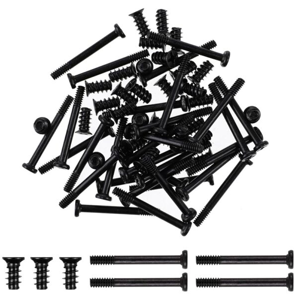 NOLITOY 60PCS Computer Case Fan Screws Kit PC Fan Screws Housing Radiator Screws Computer Chassis Fan Components (30mm/10mm 30pcs Each）