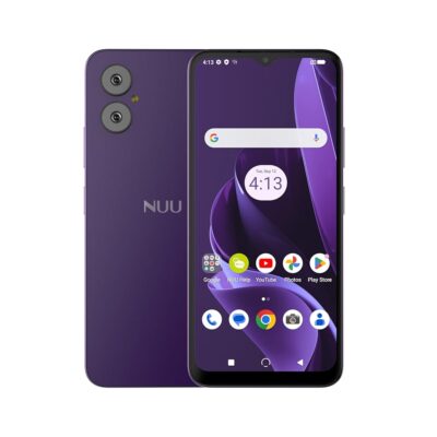 NUU A15 Cell Phone 4GB + 128GB, Unlocked for Mint, Metro, T-Mobile, Qlink and More, Perfect for Teenagers, Dual SIM 4G, Octa-Core Helio G36 2.2GHz 6.5″ HD+, Android 13, Purple,…