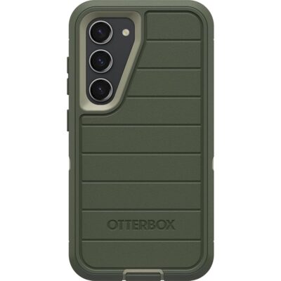 OtterBox Galaxy S23 (Only) – Defender Series Case – Lichen The Trek (Green), Rugged & Durable – with Port Protection – Case Only – Microbial Defense Protection – Non-Retail…