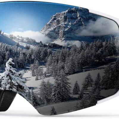 OutdoorMaster Ski Goggles PRO – Frameless, Interchangeable Lens 100% UV400 Protection Snow Goggles for Men & Women