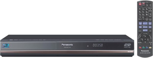 Panasonic DMP-BDT100 3D/2D Blu-Ray DVD Player, Black