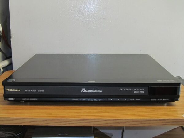 Panasonic DVD-F65K Super Slim 5-Disc DVD Player , Black