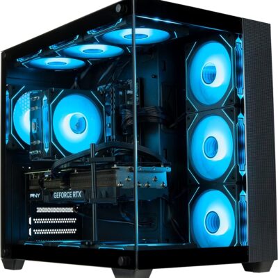 Panorama RTX 4080 Super Gaming PC Desktop – AMD Ryzen 7 9700X Processor, 32GB DDR4 RAM, 1TB NVMe Gen4 SSD + 3TB HDD, WiFi + BT, Windows 11 Home – Best 2024 RGB Prebuilt Tower…