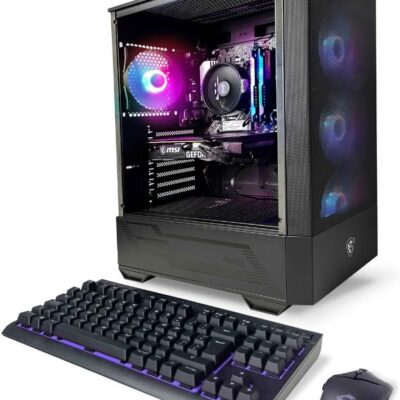 PC Tomcat AMD Ryzen 5 5500 3.6 GHz, RTX 3050, 512 GB NVME SSD, 16GB DDR4 RGB RAM 3600, 650W Bronze PSU, Windows 11 Home 64-bit Built in USA WiFi Ready