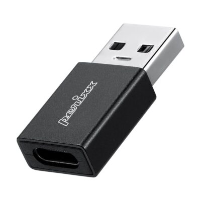 Perixx PERIPRO-409 USB C Female to USB A Male Adapter – USB 3.0 High-Speed Data Transfer – Charging Adapter