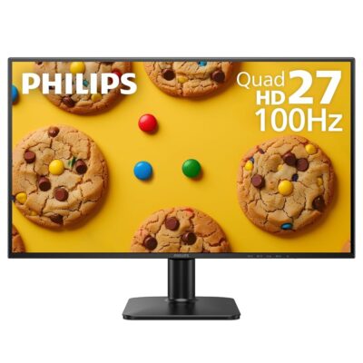 PHILIPS 27E2N1510 27″ Quad HD Monitor – IPS Technology, 100Hz, 1ms MPRT, Adaptive-Sync, LowBlue Mode, VESA Mount, HDMI & DisplayPort