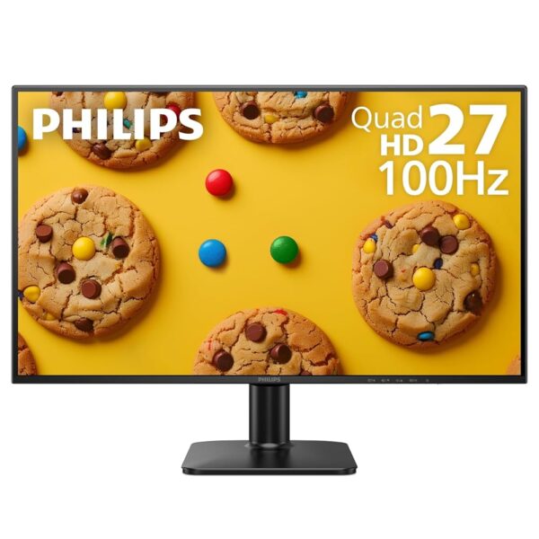 PHILIPS 27E2N1510 27" Quad HD Monitor - IPS Technology, 100Hz, 1ms MPRT, Adaptive-Sync, LowBlue Mode, VESA Mount, HDMI & DisplayPort