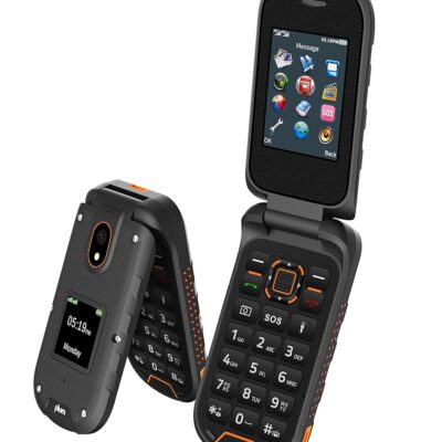 Plum RAM Plus 4G Volte Factory Unlocked Rugged Flip Phone 2022 Model ATT, Tmobile, Consumer Cellular, Ting, Mint, Speed Talk – Orange