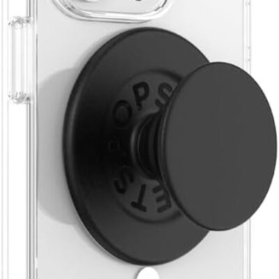 PopSockets Phone Grip Compatible with MagSafe, Adapter Ring for MagSafe Included, Phone Holder, Wireless Charging Compatible – Black