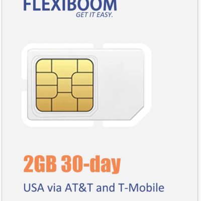 Prepaid 4G LTE Data SIM Card – 2GB 30day – USA via AT&T and T-Mobile Network for Security Solar and Hunting Trail Cameras – for Data, No Phone Number