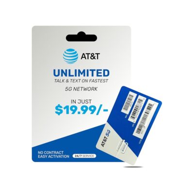 Prepaid Plan for Unlocked Cell Phones with Unlimited Talk and Text for 30 Days, Easy Activation, 3-in-1 Standard Micro Nano Size (SIM Card Kit) $19.99