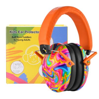 PROHEAR 032 Kids Ear Protection – Noise Cancelling Headphones Ear Muffs for Autism, Toddlers, Children – Orange