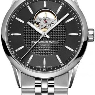 Raymond Weil 2710-ST-20021 Mens Freelancer Silver Steel Bracelet Watch