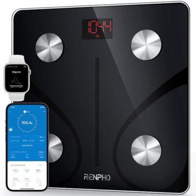 RENPHO Smart Scale for Body Weight, FSA HSA Eligible, Digital Bathroom Scale BMI Weighing Bluetooth Body Fat Scale, Body Composition Monitor Health Analyzer with Smartphone App,…