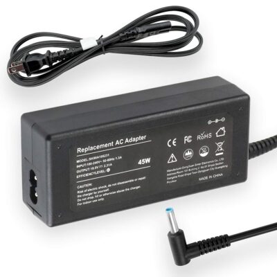 Replacement 45W HP Laptop Charger, 19.5V 2.31A Power Adapter for HP Pavilion 11 13 14 15 Notebook Power Supply with Cord