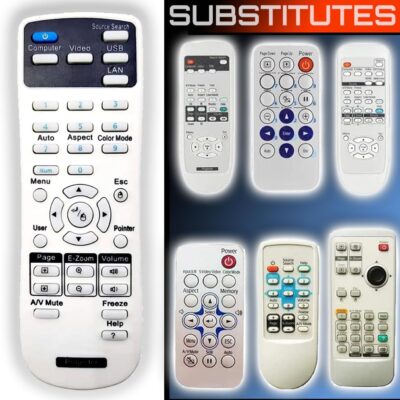 Replacement Remote Control for All Epson Projector (Including Cinema Series, Powerlite Series, EB- Series, EX Series, VS Series, H Series, BrightLink Series, EMP- Series) New…