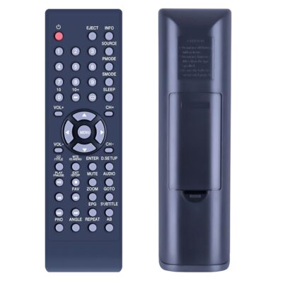 Replacement Remote Control for Curtis TV DVD Combo LEDVD2479A LEDVD2480A LEDVD1339A LEDVD1339A2 LEDVD2480B LCDVD322A