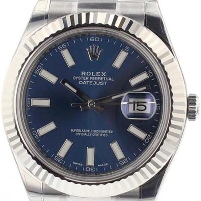 Rolex Datejust Ii 41mm Steel Blue Dial Men’s Watch 116334