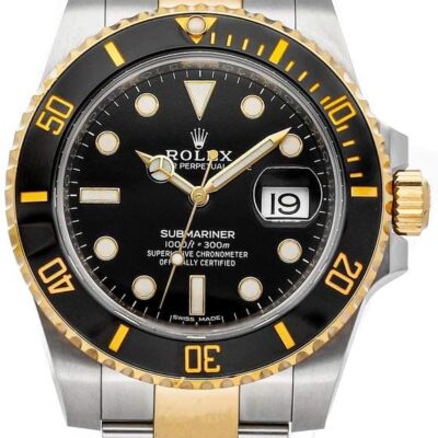 Rolex Submariner Date Black Dial Yellow Gold/Steel Men’s Watch 116613LN-0001