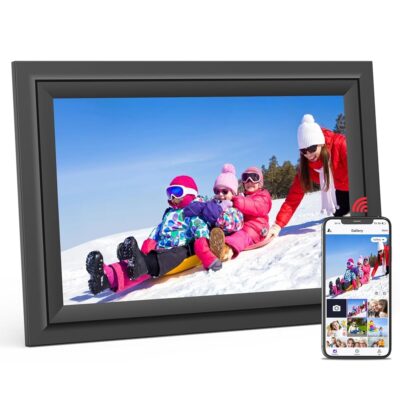 SAMMIX Digital Picture Frame, 10.1 Inch WiFi Digital Photo Frame, IPS HD Touch Screen Electronic Picture Frame, 16GB Storage, Slideshow, Easy to Share Photos and Video via Uhale…