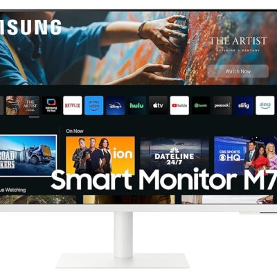 SAMSUNG 32-Inch M70C Series UHD Smart Computer Monitor w/Streaming TV, Gaming Hub, Adjustable Stand, Remote PC Access, Slimfit Camera, Multiple Ports, Mobile Connectivity,…