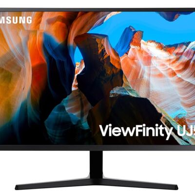 SAMSUNG 32″ UJ59 Series 4K UHD (3840×2160) Computer Monitor, HDMI, Display Port, Eye Saver/Flicker Free Mode, FreeSync, LU32J590UQNXZA, Black