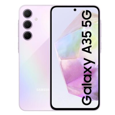 Samsung Galaxy A35 5G A356E 128GB Dual-SIM GSM Unlocked Android Smartphone (Latin Variant/US Compatible LTE) – Awesome Lilac