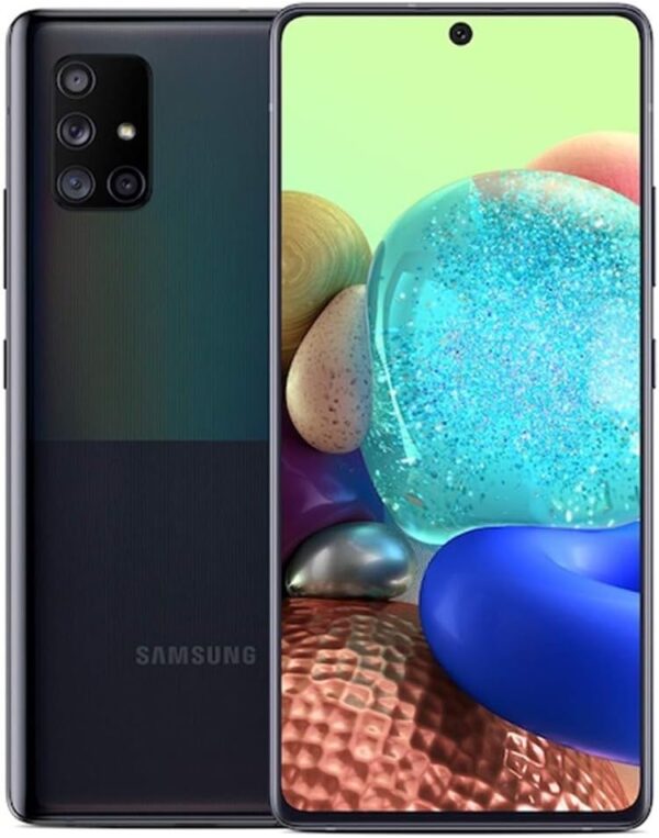 SAMSUNG Galaxy A71 5G (128GB, 6GB) 6.7" AMOLED+, Snapdragon 765G, 4500mAh Battery, Global 5G Volte GSM AT&T Unlocked (T-Mobile, Metro, Straight Talk) US Warranty A716U (Prism...