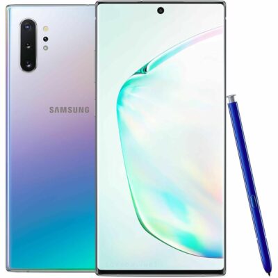 Samsung Galaxy Note 10+, 256GB, Aura Glow Silver – Fully Unlocked (Renewed)