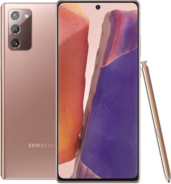 Samsung Galaxy Note 20 5G (128GB, 8GB) 6.7" AMOLED+, Snapdragon 865, Global 5G VoLTE (Fully Unlocked for AT&T, Verizon, Sprint, Metro) N981U (Mystic Bronze) (Renewed)