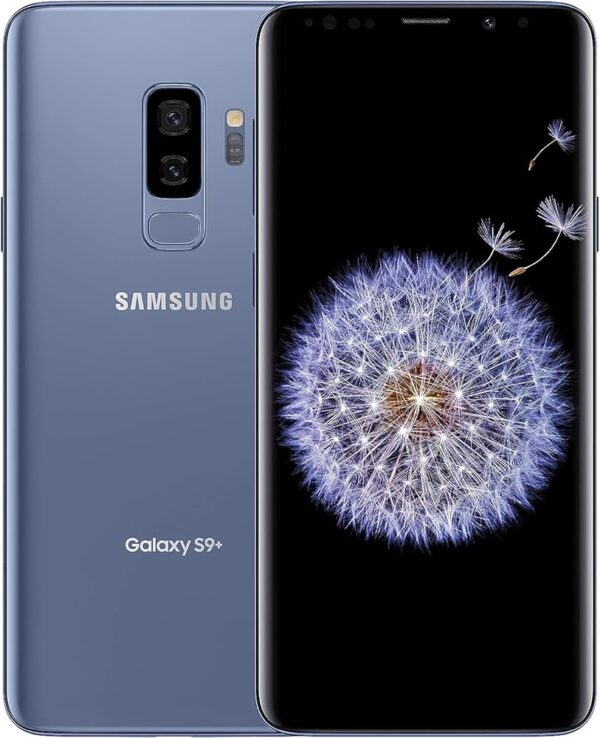 SAMSUNG Galaxy | S9 + Plus | G965U | 64GB | Fully Unlocked | (Coral Blue) (Renewed)