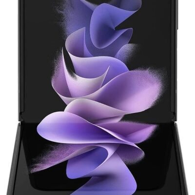 SAMSUNG Galaxy Z Flip 3 5G Factory Unlocked Android Cell Phone US Version Smartphone Flex Mode Intuitive Camera Compact 128GB Storage US Warranty, Phantom Black (Renewed)