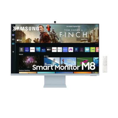 Samsung M8 Series 32-Inch 4K UHD Smart Monitor & Streaming TV with Slim-fit Webcam for PC-less Experience, Netflix, HBO, Prime VOD, & more, Apple Airplay, WiFI, BT, Built-in…