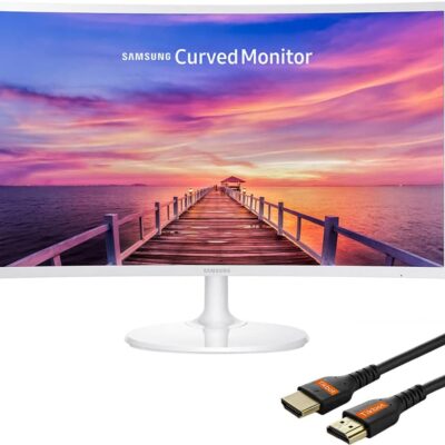 Samsung Monitor for Business Gaming, 27″ FHD Curved Widescreen LED Slim Bezel Anti-Glare, AMD FreeSync, 4ms Response Time, 60Hz Refresh Rate, Ultra-Slim, HDMI, DisplayPort, HDMI…