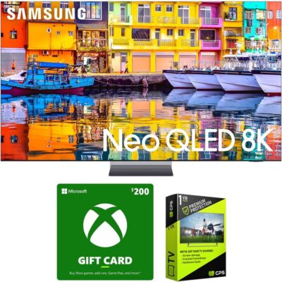 SAMSUNG QN65QN900D 65 Inch Neo QLED 8K Smart TV (2024 Model) Bundle with Microsoft Value Pack & 1 YR CPS Enhanced Protection Pack