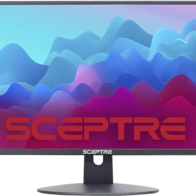 Sceptre 20 inch LED Monitor 1600 x 900 HD+ 75Hz HDMI VGA Build-in Speakers, 99% sRGB Wall Mount Ready Black 2021 (E205W-16003RTT)