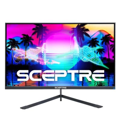 Sceptre 27-inch FHD 1080p IPS LED Gaming Monitor 1ms HDMI x3 DisplayPort up to 144Hz AMD FreeSync Premium Build-in Speakers, Edgeless Machine Black (E275B-FPN168)