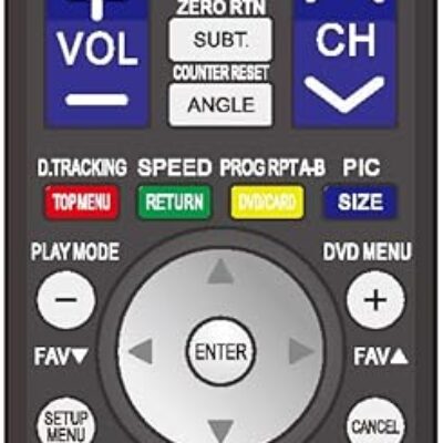 SE-R0316 TV DVD Combo Remote Control Compatible with Toshiba Combos 15CV100U 15CV101U 15DLV77 15DLV77B 15LV505 15LV505-T 15LV506 15LV506-T 17HLV85 19CV100U 19HLV87 19HLV87A 19LV505