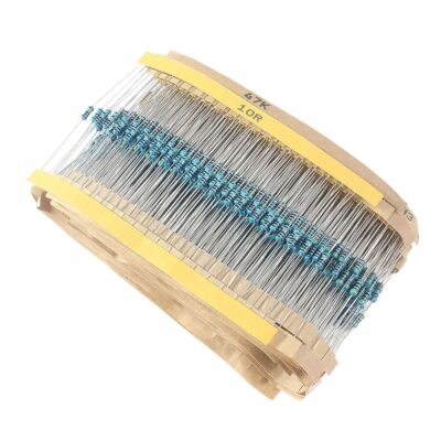 Set of ResistoRs 64 Types 1280PCS, 0.25W Metal Film Resistor 1 Ohm~10M Ohm 1/4 Watt Resistor Electronic Components Kit New for Arrival 2025 High for Quality