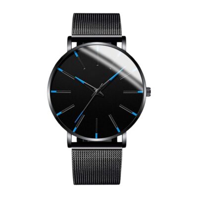 Simple Watch Men | Mens Casual Watches | Luxury Mens Fashion Watch, Fashionable Mens Casual Watches with Band for Men Father