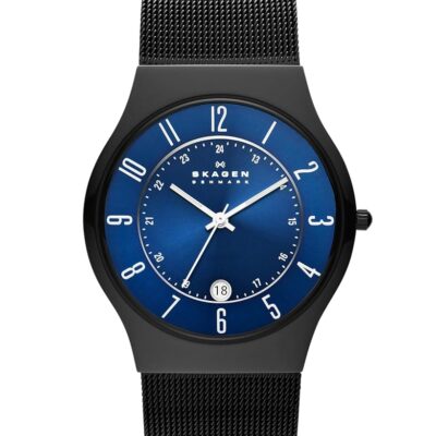 Skagen Men’s Sundby Quartz Analog Stainless Steel and Mesh Watch