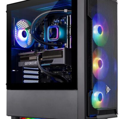 Skytech Gaming Shadow Gaming PC, Intel i7 12700F 2.1 GHz, RTX 4060 Ti, 1TB NVME, 16GB DDR4 RAM 3200, 600W Gold PSU Wi-Fi, Win 11 Home, RGB-Keyboard and RGB-Mouse Included