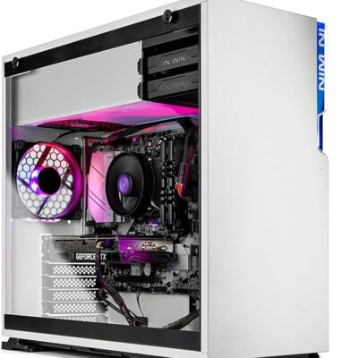 Skytech Gaming Shiva Gaming PC Desktop – INTEL Core i5 11400F 2.6 GHz, RTX 3060, 1TB NVME SSD, 16G DDR4 3200, 650W GOLD PSU, AC Wi-Fi, Windows 10 Home 64-bit,White