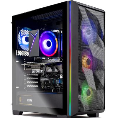 Skytech Gaming Skytech Chronos Gaming PC Desktop – Intel Core i5 12600K 3.7 GHz, NVIDIA RTX 3070, 1TB NVME SSD, 32GB DDR5 RAM, 650W Gold PSU, 240mm AIO, 11AC Wi-Fi, Windows 11…