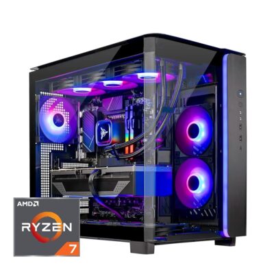 Skytech King 95 Gaming PC Desktop, Ryzen 7 7700X 4.5 GHz (5.4GHz Turbo Boost), NVIDIA RTX 4070 Ti Super 16GB GDDR6X, 1TB Gen4 SSD, 32GB DDR5 RAM 5600 RGB, 750W Gold PSU, ARGB…