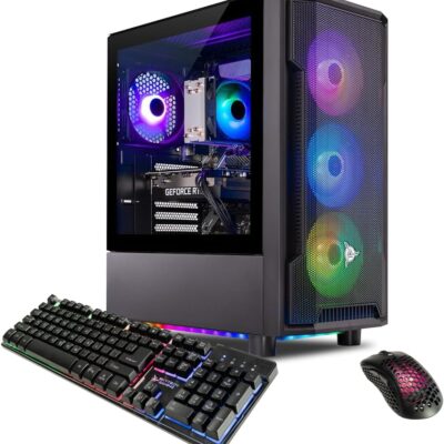 Skytech Shadow Gaming PC Desktop, Intel i5 13400F 2.5 GHz (4.6GHz Turbo Boost), NVIDIA RTX 4060 8GB GDDR6X, 2TB SSD, 32GB DDR5 RAM 5200 RGB, 650W Gold PSU, Wi-Fi, Win 11 Home,…