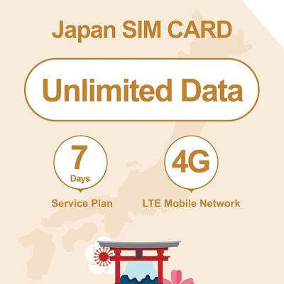 SnailMobile Japan Travel SIM Card,7 Days 4GB data 3-in-1 Prepaid SIM Card for Business Travel with Unlocked Phone