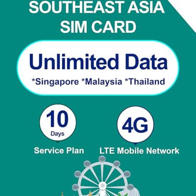 SnailMobile Singapore/Malaysia/Thailand SIM Card 10-Day 6GB Data Phone Plan with 4G-LTE Network