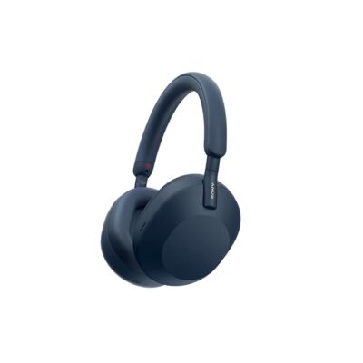 Sony WH-1000XM5 Noise Canceling Wireless Headphones – 30hr Battery Life – Over-Ear Style – Optimized for Alexa and Google Assistant – Built-in mic for Calls (Blue)